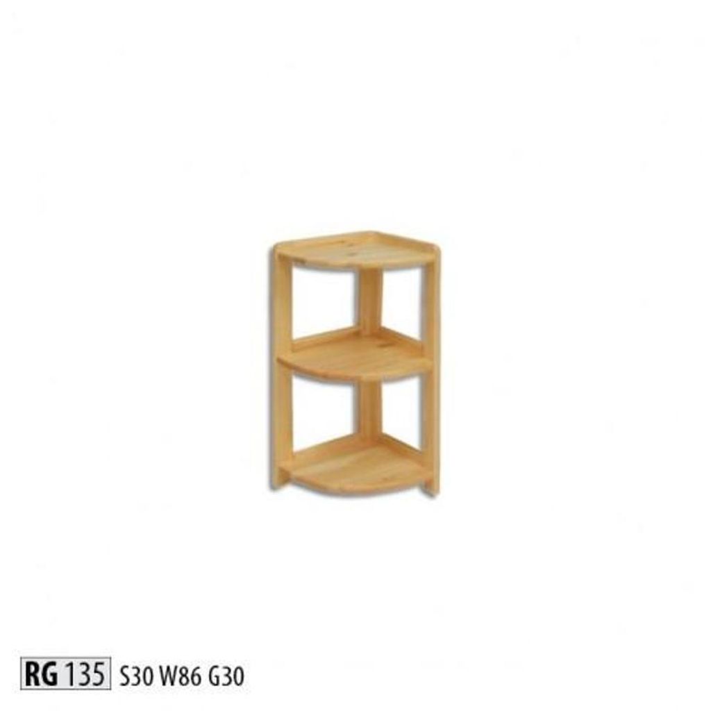 Eckregal Massive Holz Regale Aufbewahrung Schrank Massiv Möbel 30x30x86cm Neu