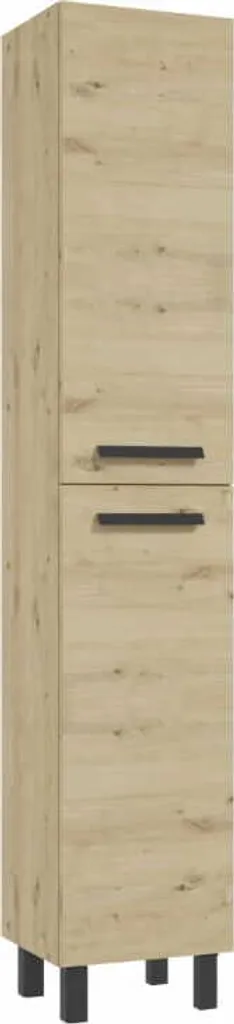 Colonne chêne artisanal 185x35cm avec fermeture douce silencieuse Bonita