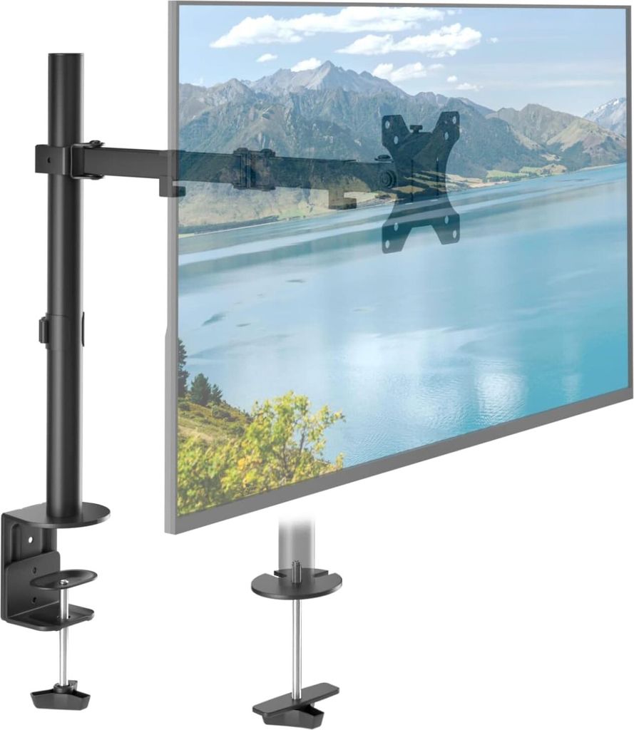 ACROPAQ - Monitor Arm - 13 - 32 Zoll Monitore, 360° drehbar, Schnelle Montage - Monitor Halterung, Bildschirmhalterung, Monitorhalterung, Tischhal...