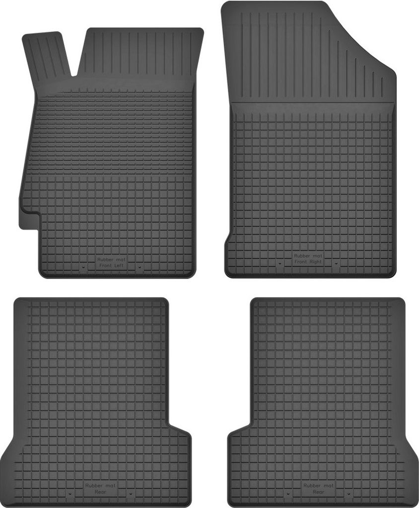 Gummi-Automatten, 4er-Set, universell für: Honda Prelude V Coupé (1996-2001)