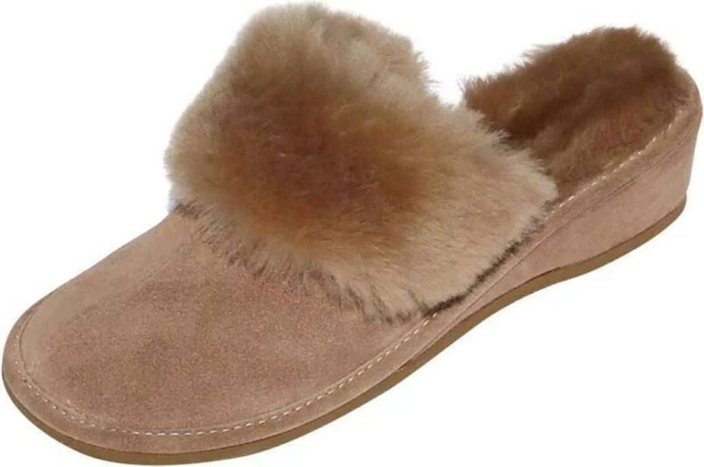Lammfell Hausschuhe - MAROKKO BEIGE - Schuhgröße: EUR 42