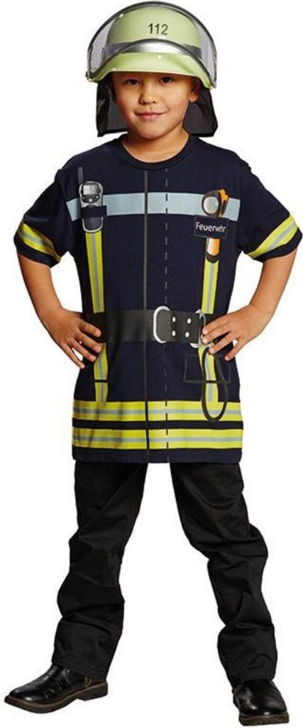 Party x People 12933 Spieleshirt Feuerwehr blau