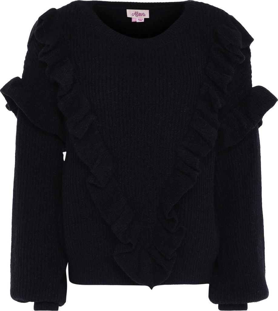 aleva damen pullover - schwarz, XS/S