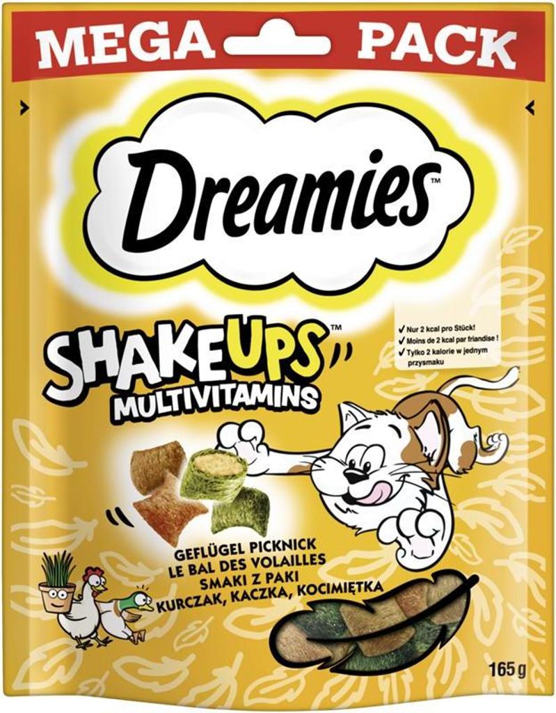 DREAMIES™ SHAKE UPS™ Multivitamins Portionsbeutel Geflügel Produktbild 