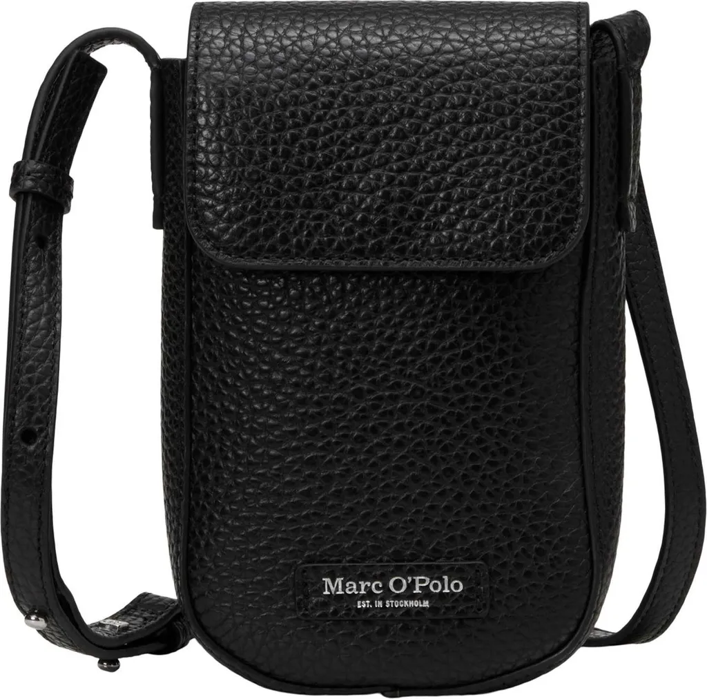 Smartphone Bag Marc O'Polo Becky in Pelle Bovina Nera | Shop Online