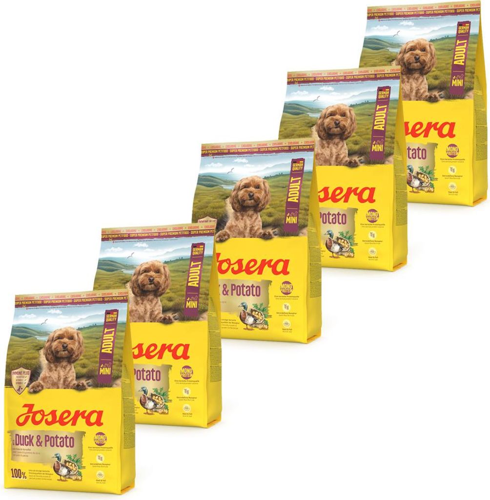 Josera MINI Adult Duck & Potato 5 x 900 g Produktbild 
