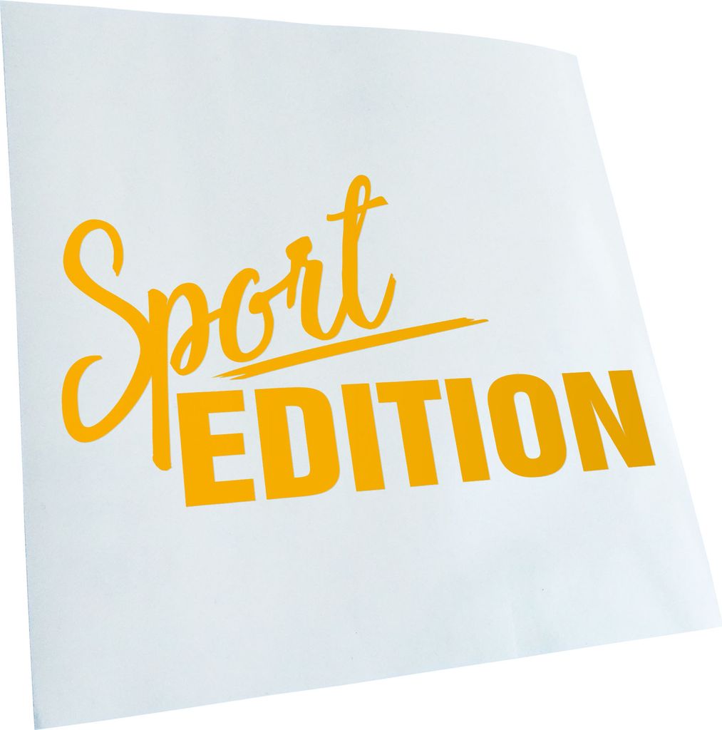 Kiwistar - Autoaufkleber - Sport Edition - Gelb - 24x13cm - Aufkleber für Auto, Laptop, Fahrrad, LKW, Motorrad mehrfarbig JDM Decal Racing