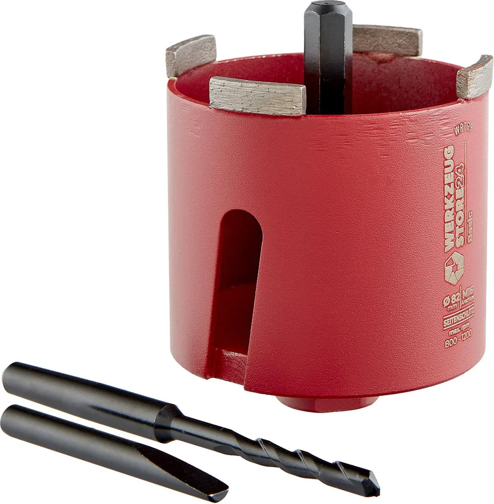 Kit scie cloche diamantée 82 mm pour pose boîtiers électriques WS24