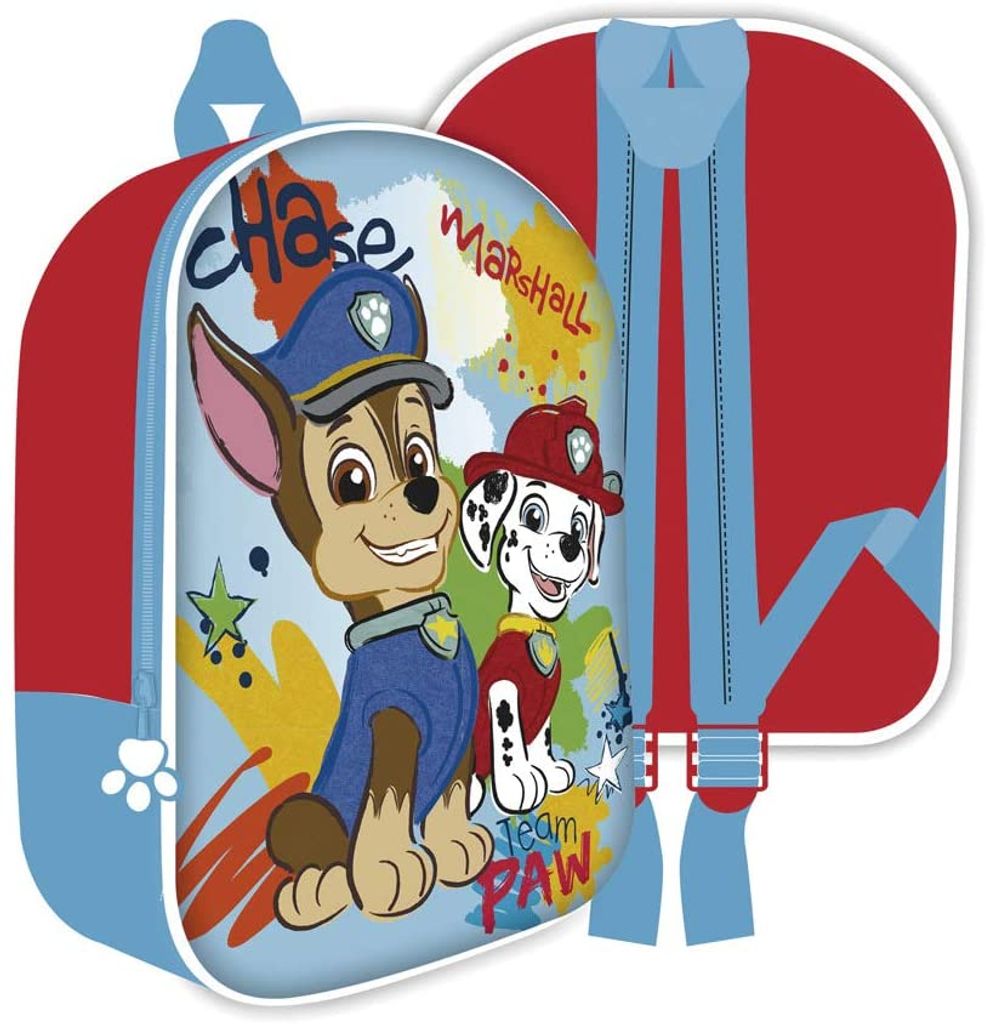 Paw Patrol Jungen 3D Rucksack Kinderrucksack Kindergartenrucksack Kindergartentasche ca. 33cm