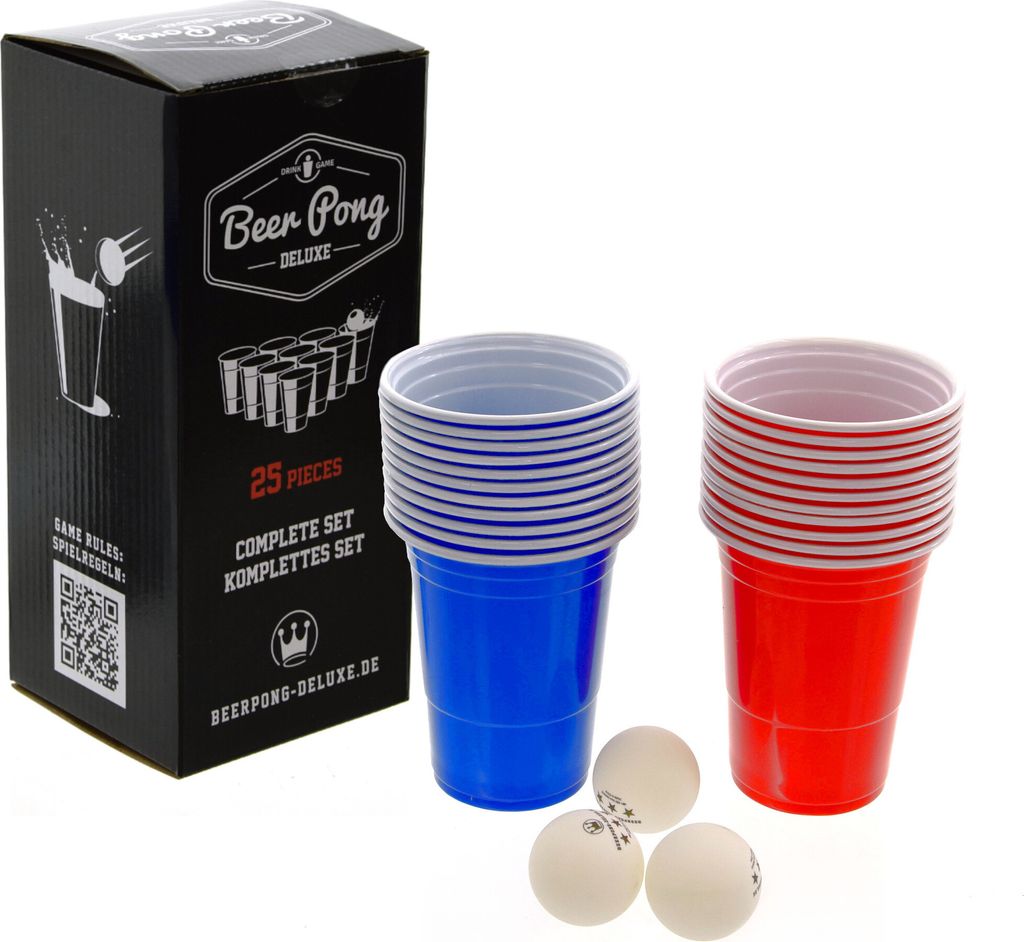 Beerpong-Deluxe Komplettes Set (22 Becher, 3 Bälle) Produktbild 