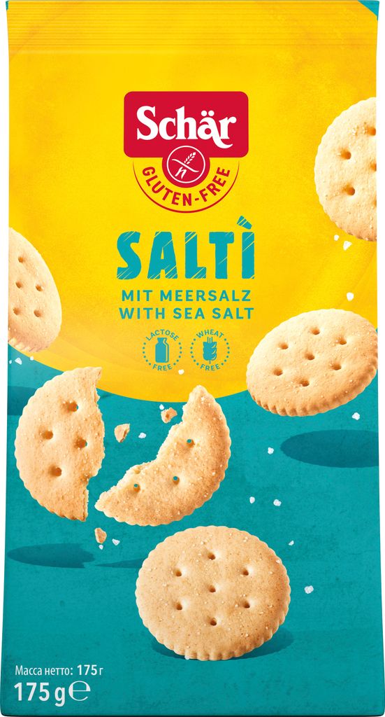 Dr. Schär Saltí, Plätzchen, Maisstärke , Palmfett , Produktbild 