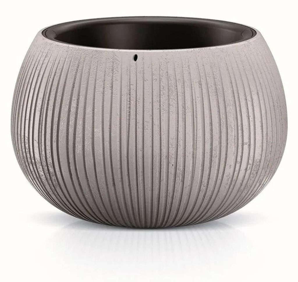 Květináč s vkladem BETON BOWL 37 cm - šedý Obrázek produktu 