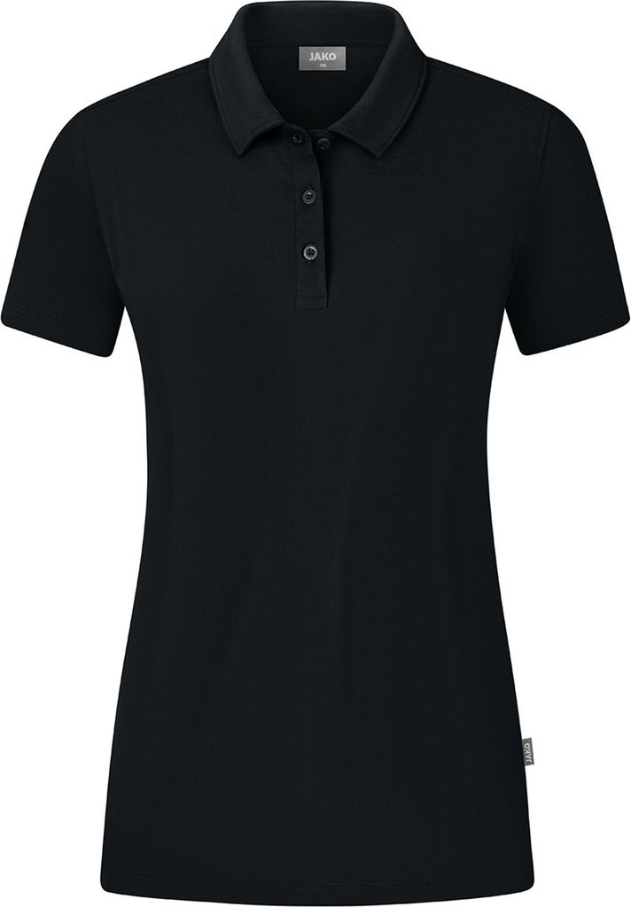 JAKO Damen Polo Organic Stretch, Farbe:schwarz, Größe:42