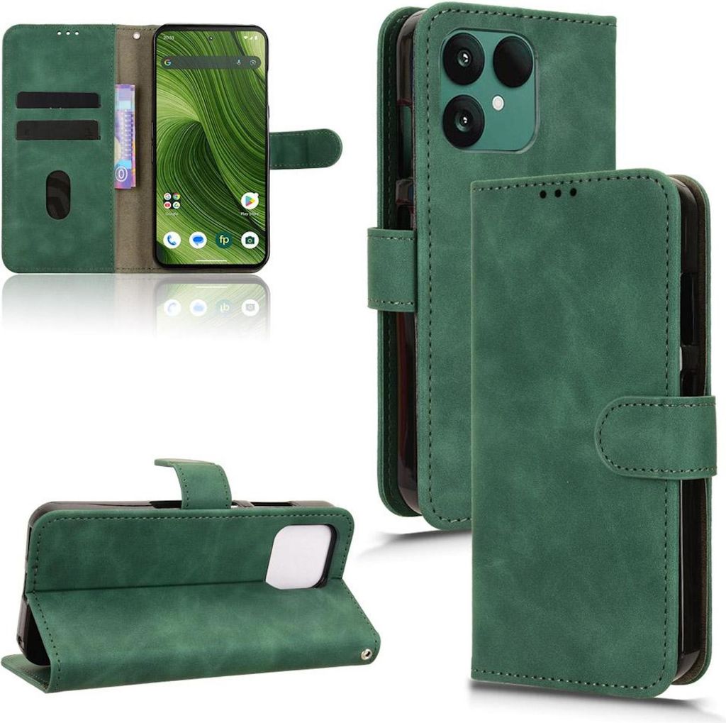 Kunst-Leder Hülle für Fairphone 6 Skin Feel Magnetische Flip Book Wallet Tasche