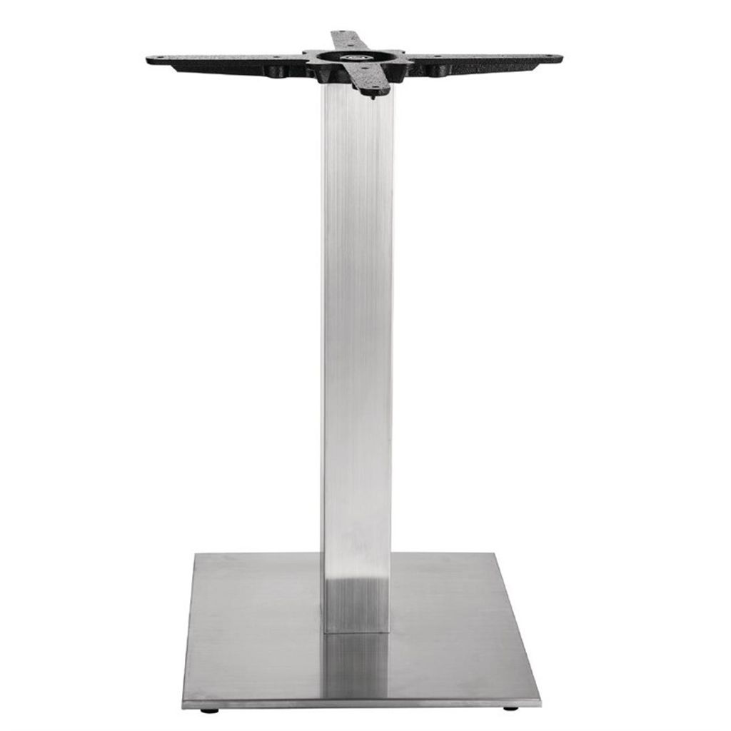 Bolero quadratischer Tischfuß Edelstahl 72cm hoch