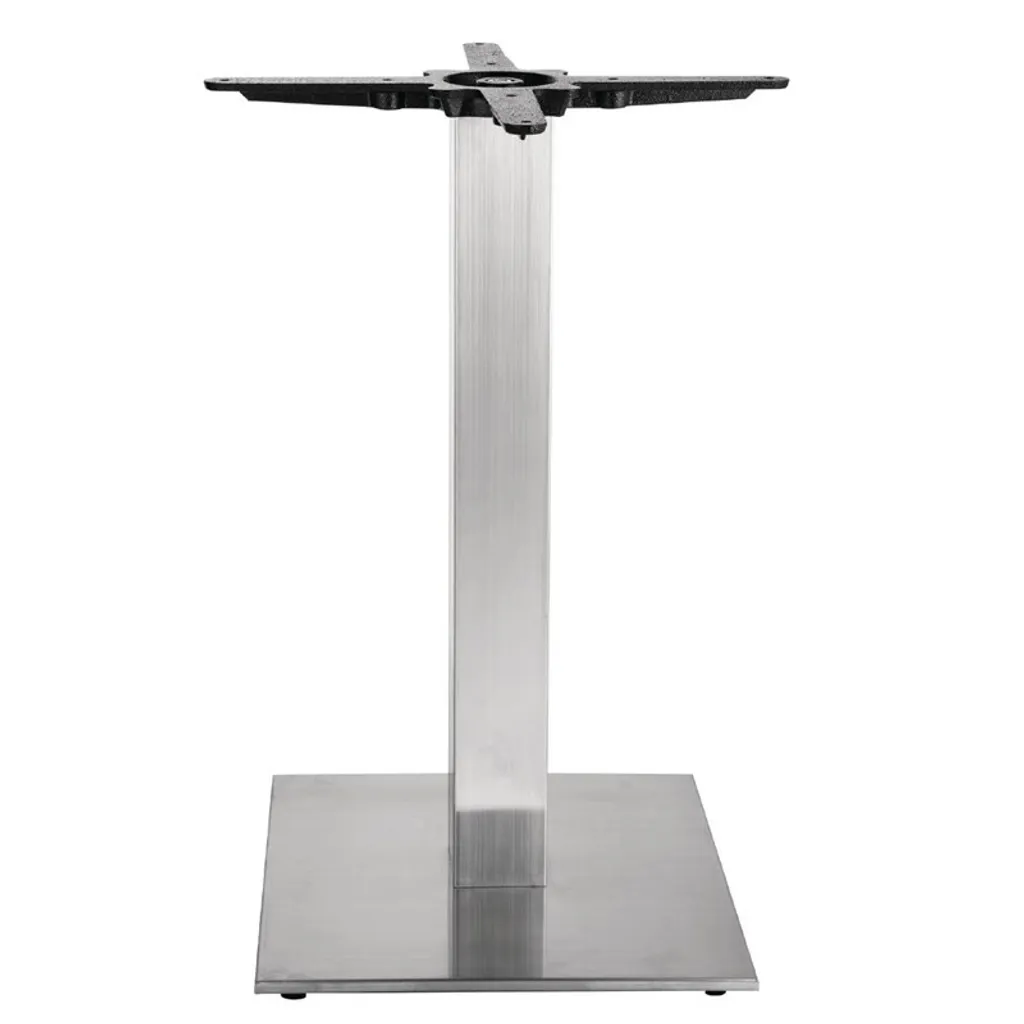 Support de table carré inox 430mm Bolero pour mobilier CHR extérieur