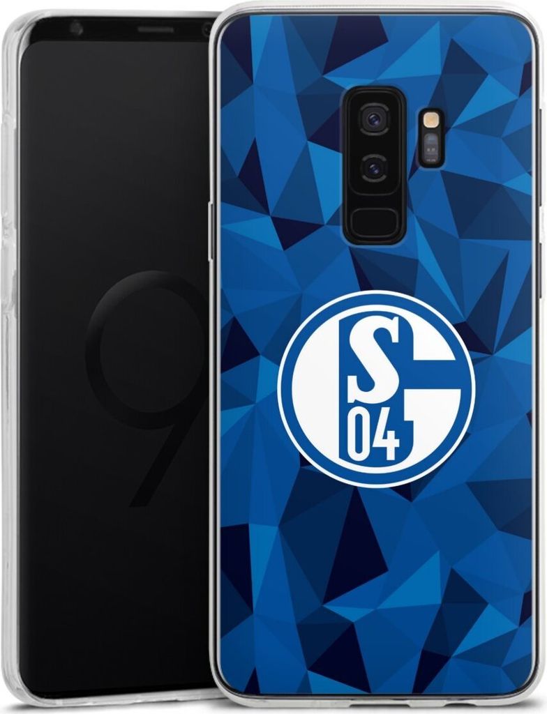 DeinDesign Handyhülle für Samsung Galaxy S9 Plus Duos Silikon Hülle Case Smartphone Schutzhülle Camouflage FC Schalke 04 Muster