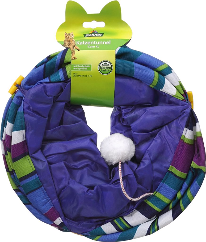 Dehner Katzentunnel Color XL, Ø 25 cm, Länge 90 cm, Produktbild 