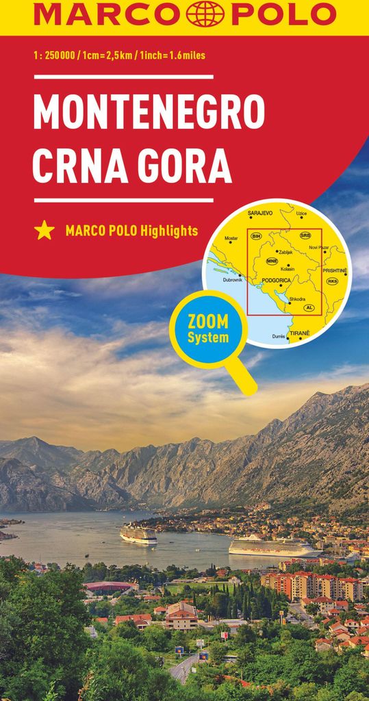 MARCO POLO Länderkarte Montenegro 1:250.000