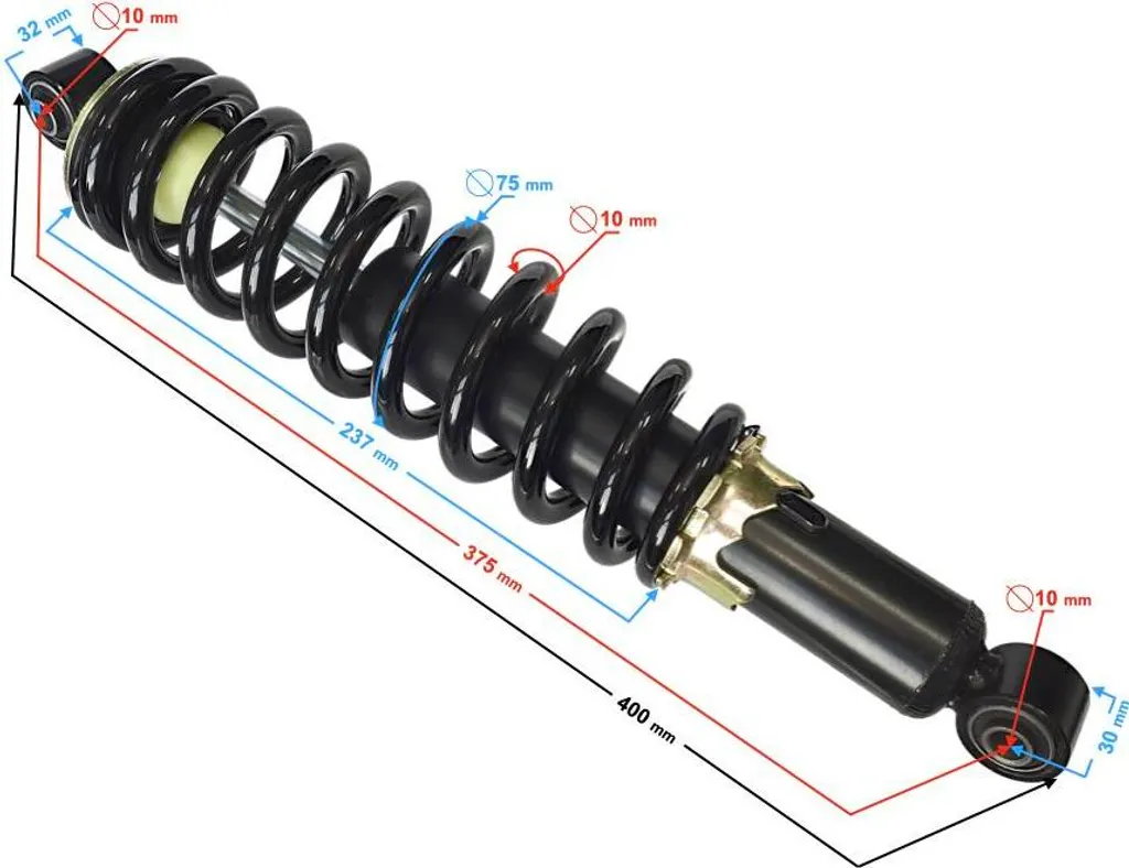 Amortisseur arrière réglable Hisun Tactic 550 - Confort tout-terrain