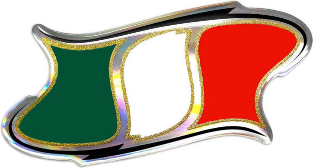 Adesivo 3D stampato Bandiera Italia HQ Immagine del prodotto 