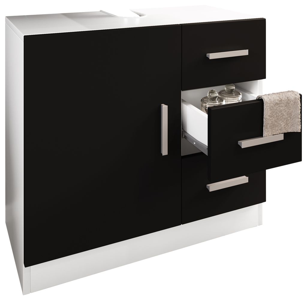 Armadio lavabo in legno | Armadio bagno | Dimensioni: H. 56 Immagine del prodotto 