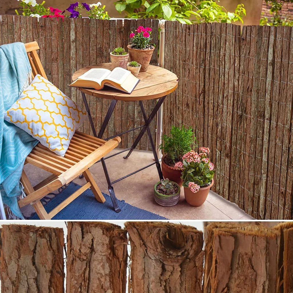 NOOR Rindenmatte Country 1 X 3m I Natürliche Baumrinden