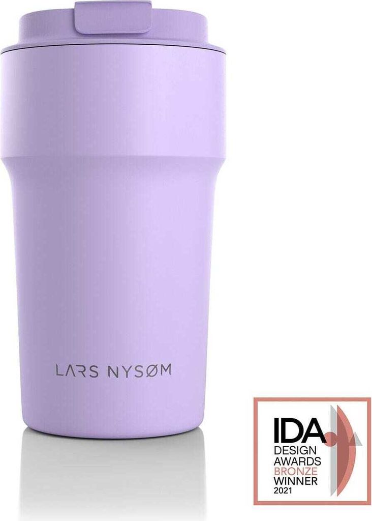 LARS NYSØM Thermo Kaffeebecher-to-go 500ml | BPA-freier Travel Mug 0.5 Liter mit Isolierung | Auslaufsicherer Thermobecher für Kaffee unterwegs 5...