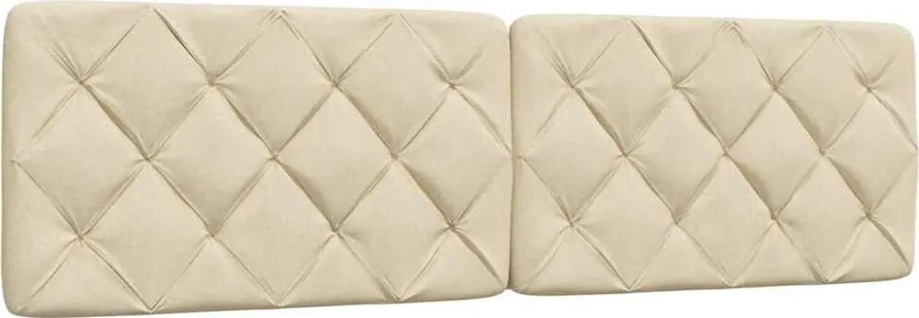 Supporto Testiera Letto 180 cm Crema - Tessuto Ergonomico e Morbido