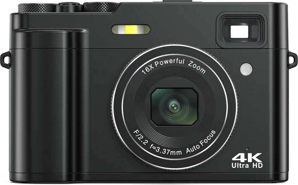 Appareil photo 4K DC213Y : finies les photos floues avec carte 32 Go INF