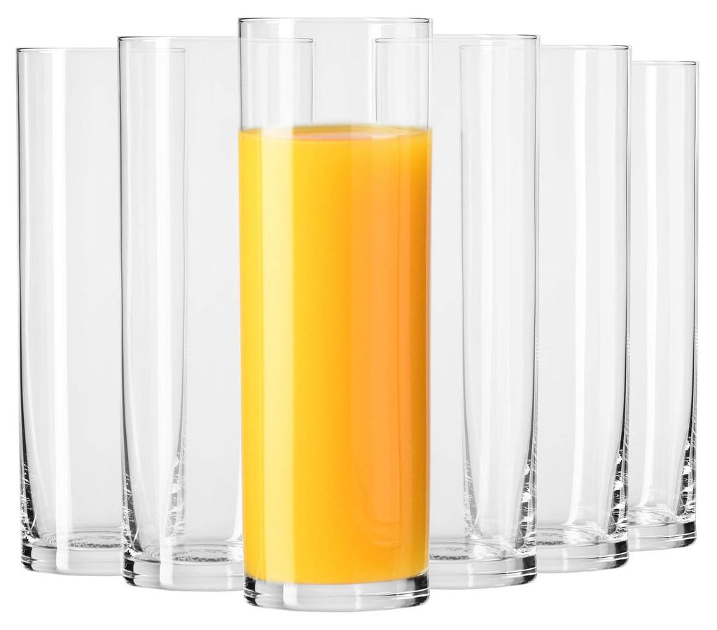 Krosno Wassergläser-Set 6-teiliges 200 ml Pure Kollektion spülmaschinenfest