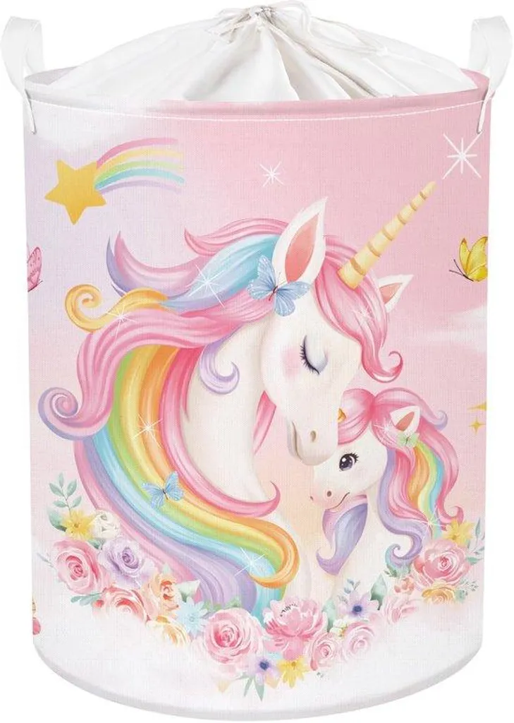 Corbeille à linge pliable pour enfant Blumen 63L - Sac de rangement