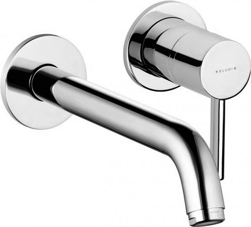 KLUDI BOZZ Unterputz-Waschtisch-Zweiloch-Wand-Einhandmischer, Ausladung 230mm, 382450576