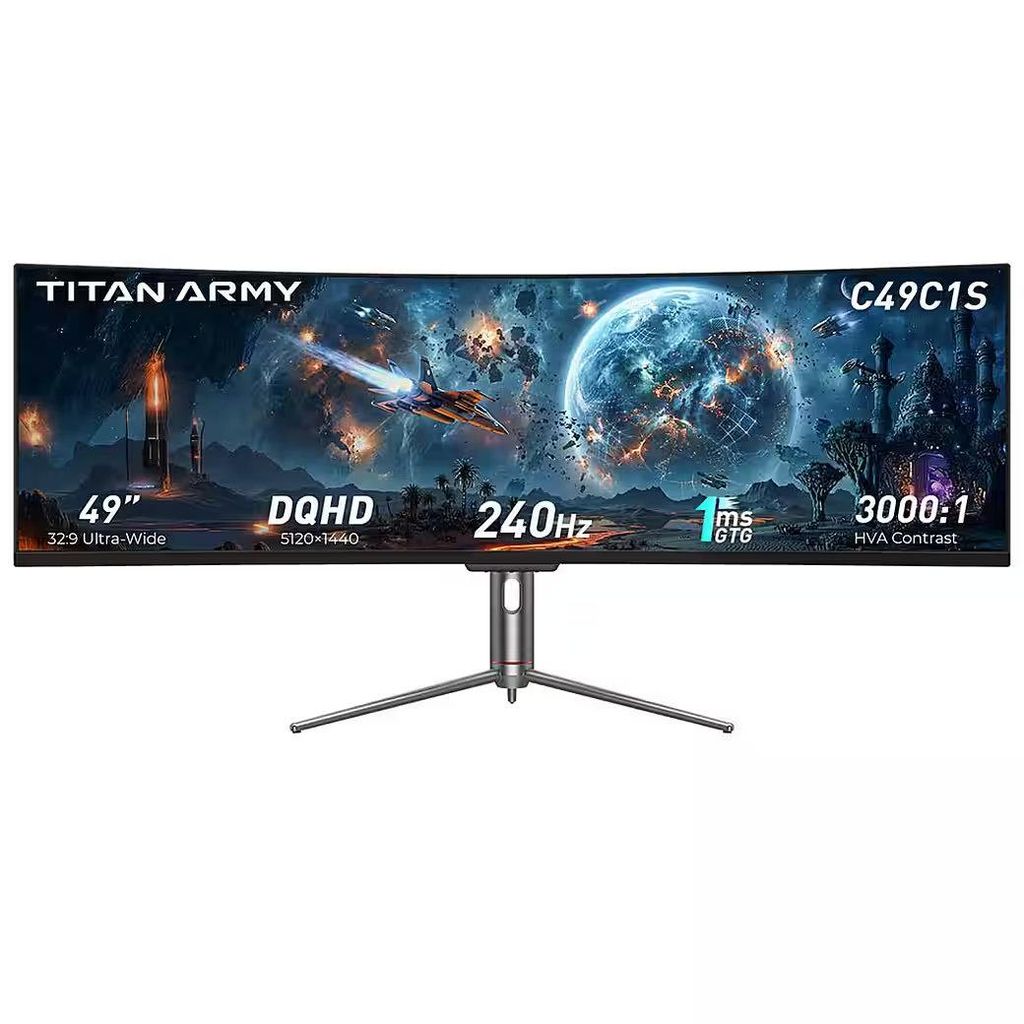 TITAN ARMY C49C1S 49" Curved Gaming Monitor, Dual QHD Produktbild 