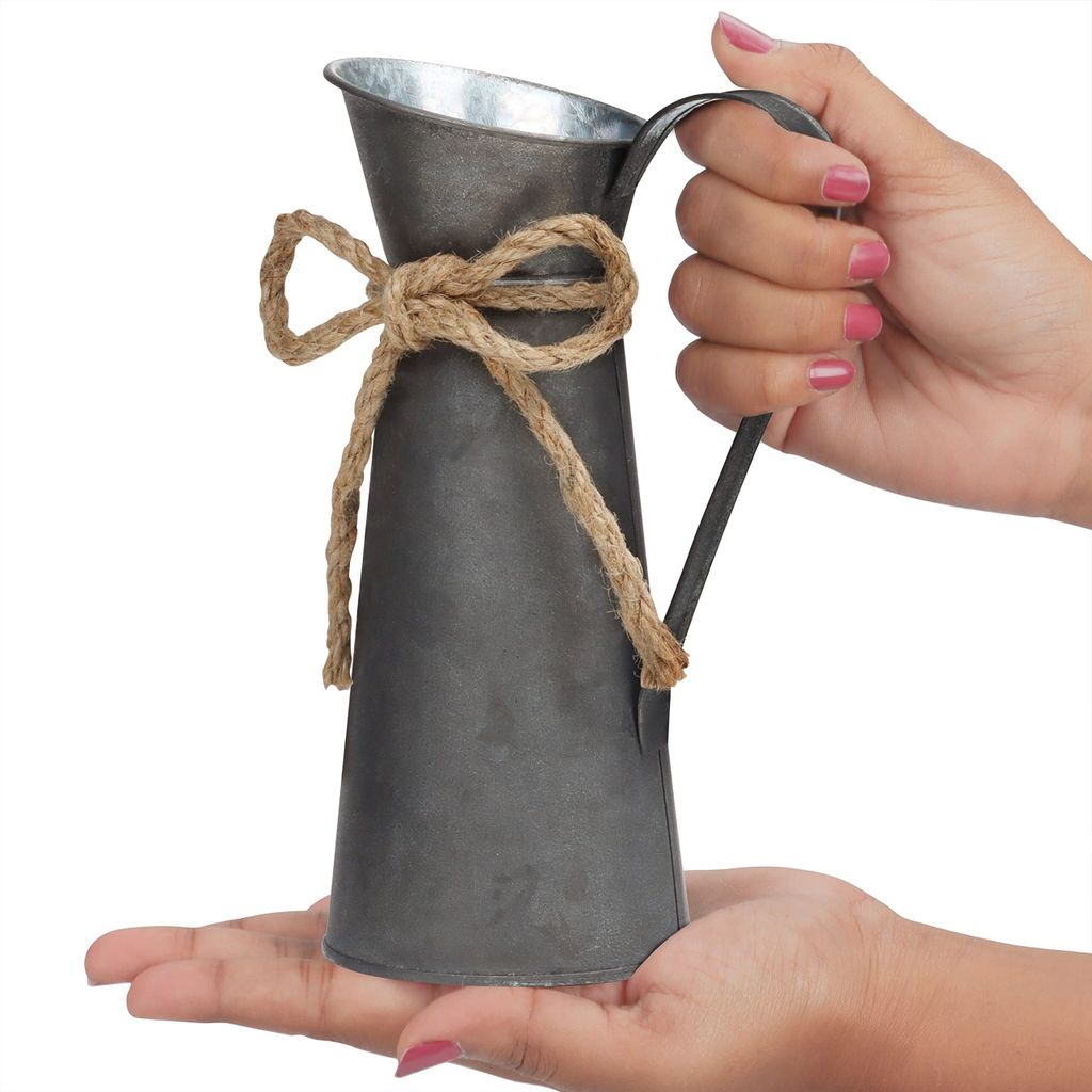 Belle Vous Rustikale Deko Milchkannen aus Metall (2 Stück) Produktbild 3