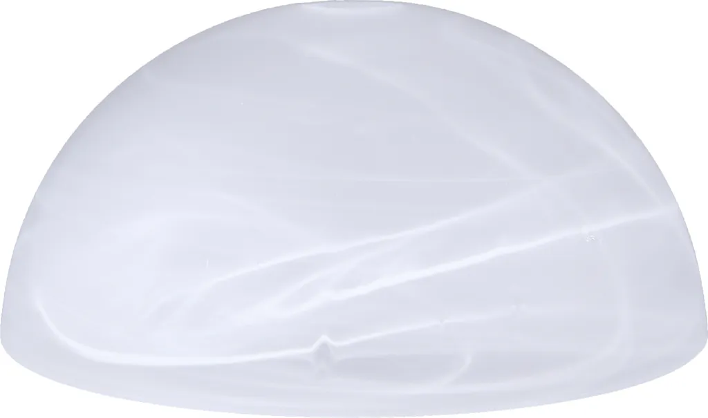 Verre de lampe blanc albâtre 300mm : diffuseur rond haute qualité Ø30