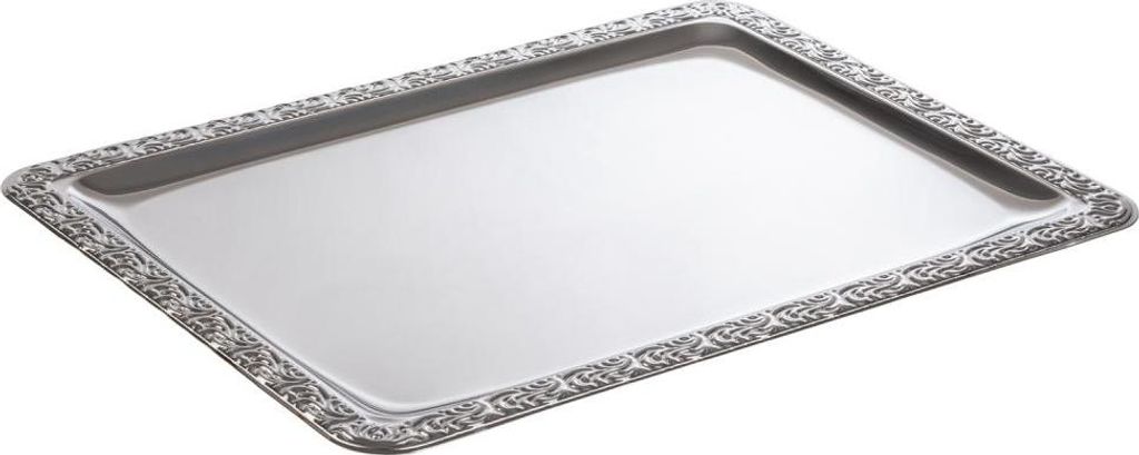 APS 382 Tablett SCHÖNER ESSEN, 42 x 31 cm, Edelstahl, mit Produktbild 