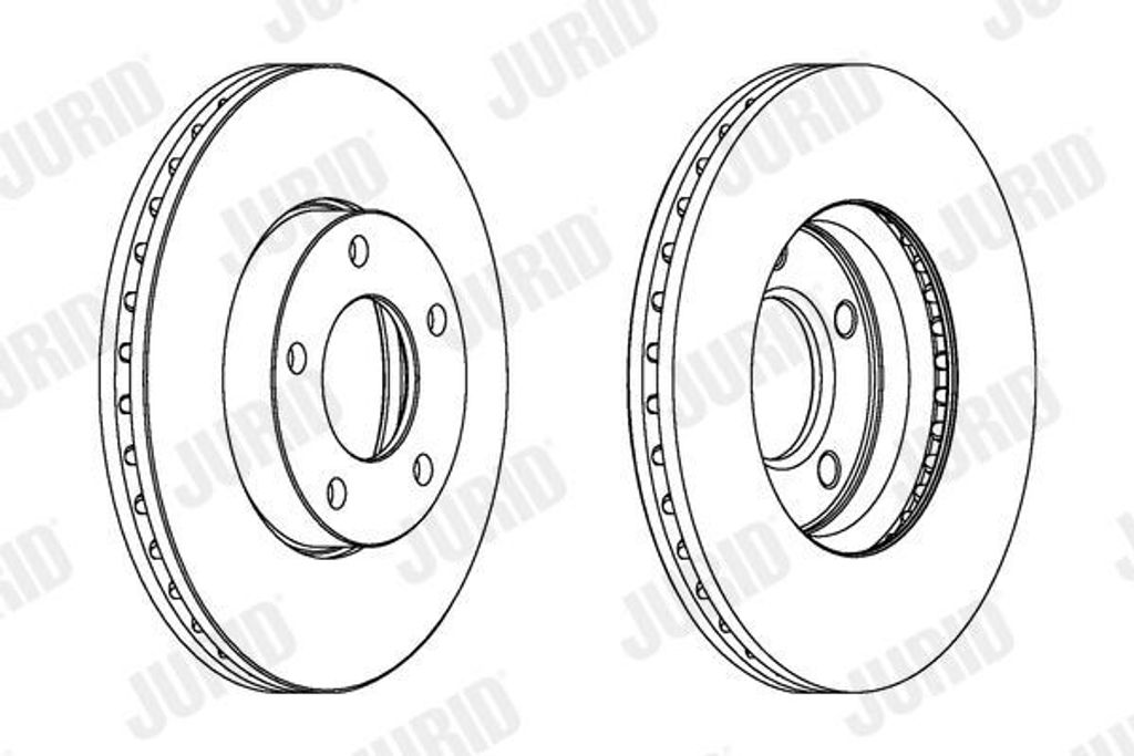 2x JURID Bremsscheibe 563028JC für MAZDA 5 (CR19) 3 (BK) 3 (BL) 5 (CW) 48 5mm
