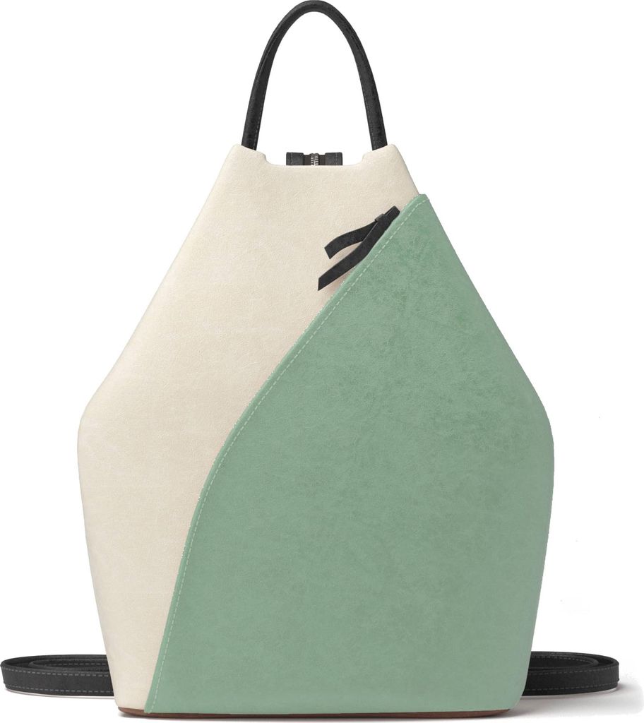 Damen Rucksack – Vegan, Zweifarbig & Stylisch 30620 Leight Green