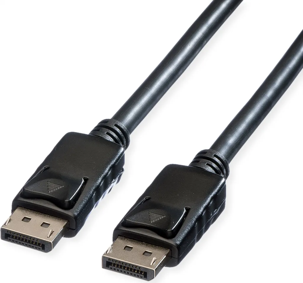 Cavo DisplayPort ROLINE 7.5m Nero: Affidabilità Professionale 4K @60Hz