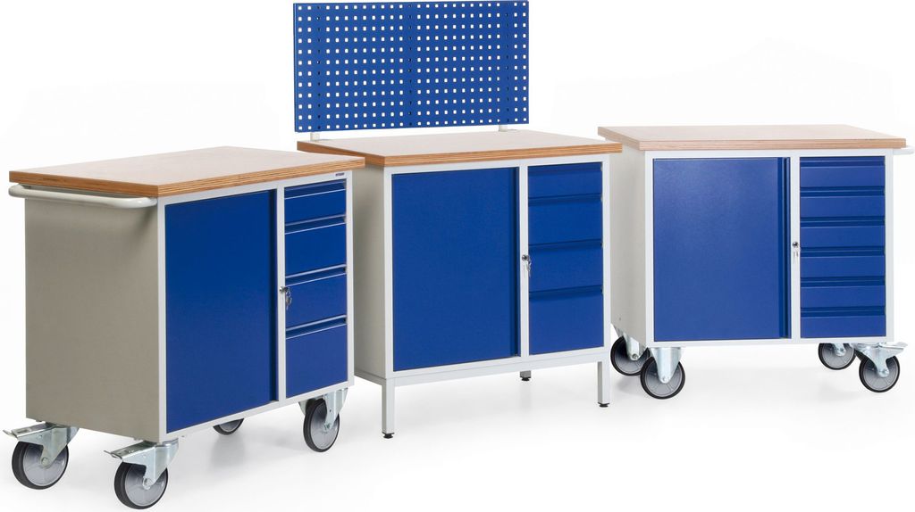 Bako Logistiksysteme kleine Kompakt-Werkbank 3-teiliges Produktbild 