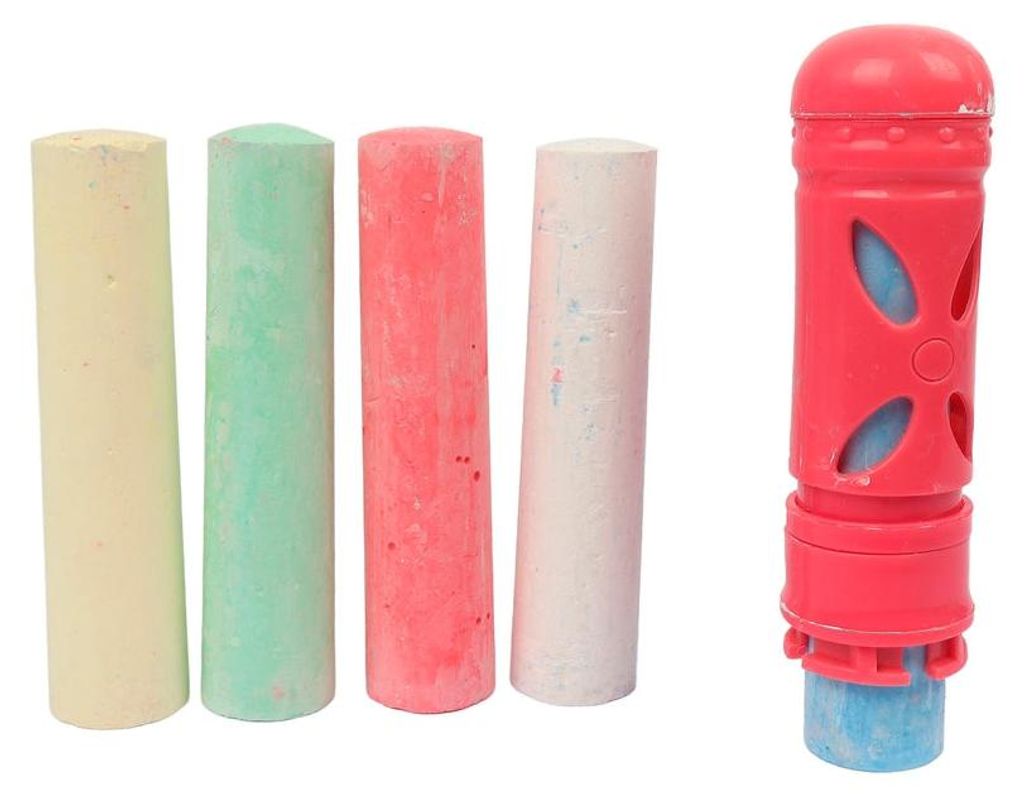 Straßenmalkreide-Set mit Halter, 18-teilig für Kinder