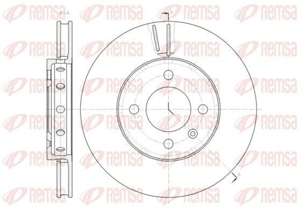 2x REMSA Bremsscheibe 61484.10 vorne für VW up! Schrägheck Produktbild 