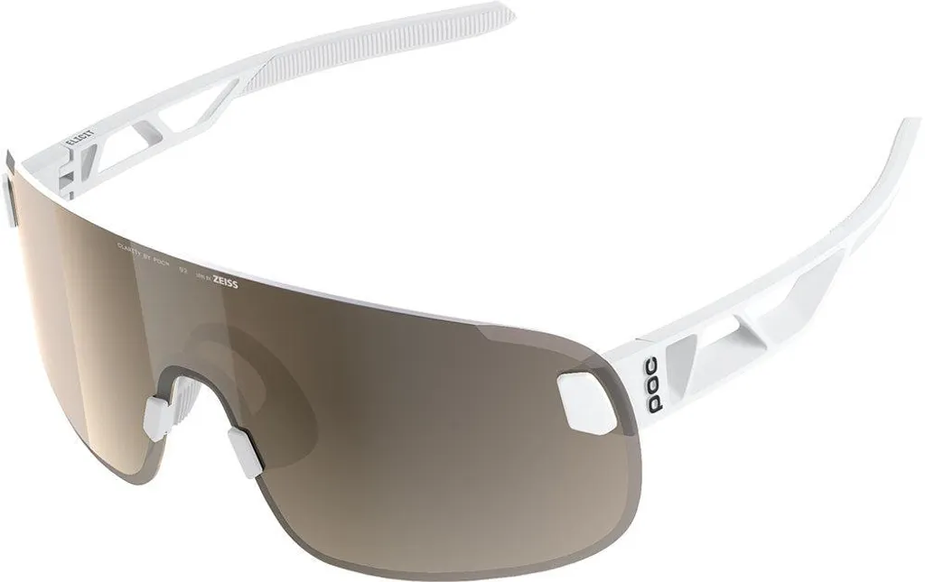POC Elicit Lunettes de soleil de vélo ultra légères Blanc Hydrophobe