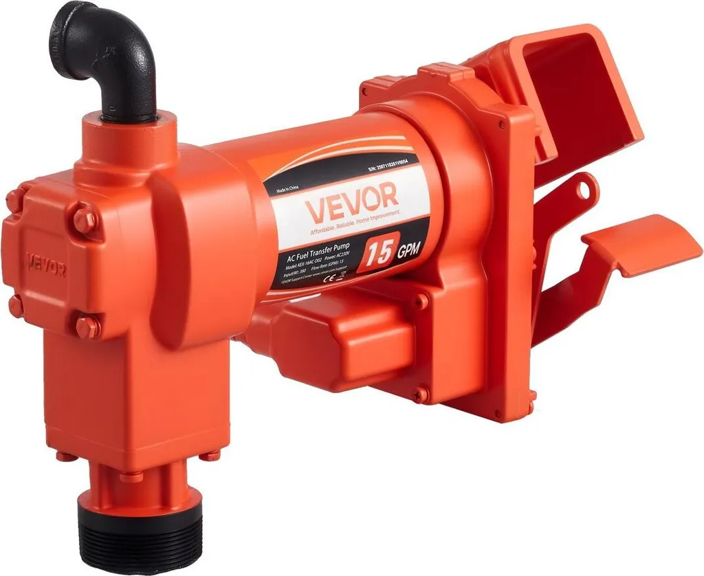 Pompe de transfert 57 L/min avec protection thermique essence et gasoil