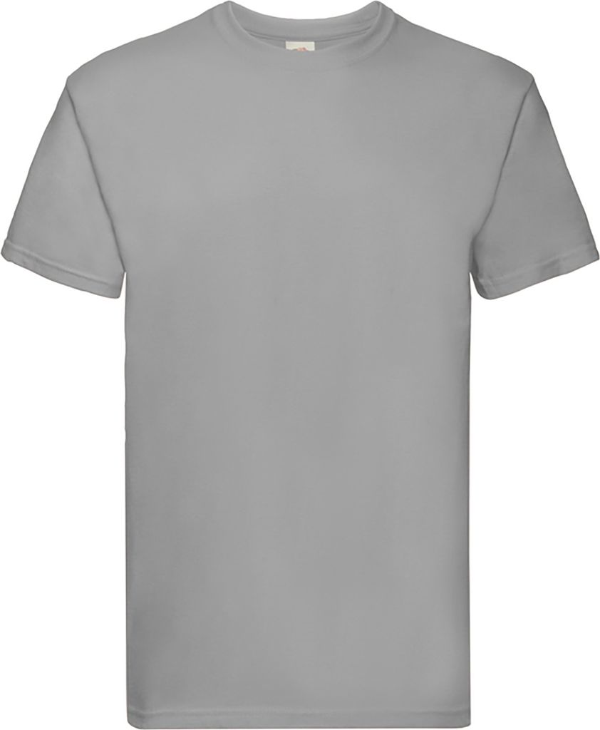Fruit Of The Loom Herren Super Premium Kurzarm T-Shirt BC333 (M) (Zink)
