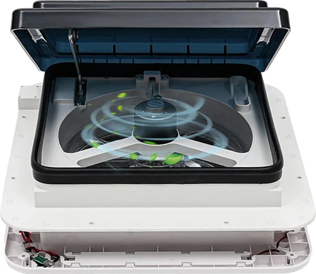 Ventilateur de toit 12V anti-condensation et chaleur pour dôme camping-car