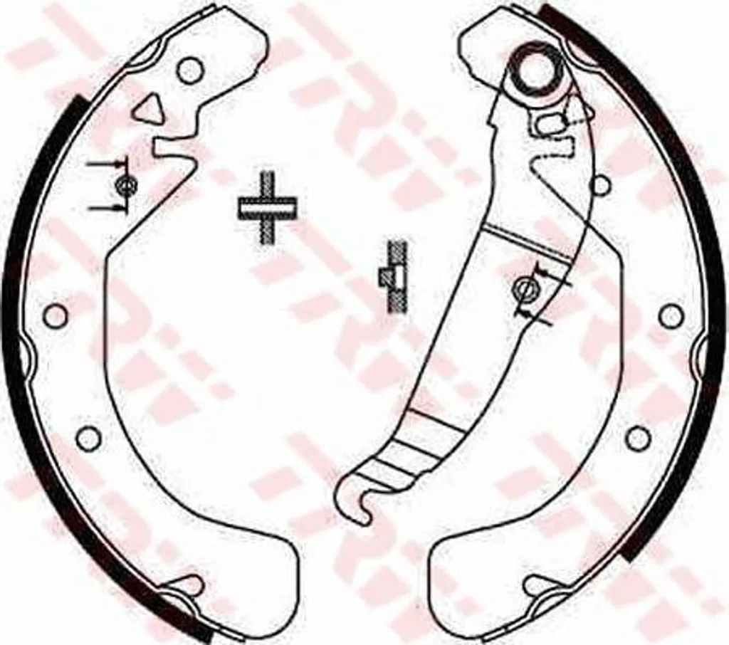Kit mâchoires de frein TRW GS8637 haute performance pour Opel et Astra