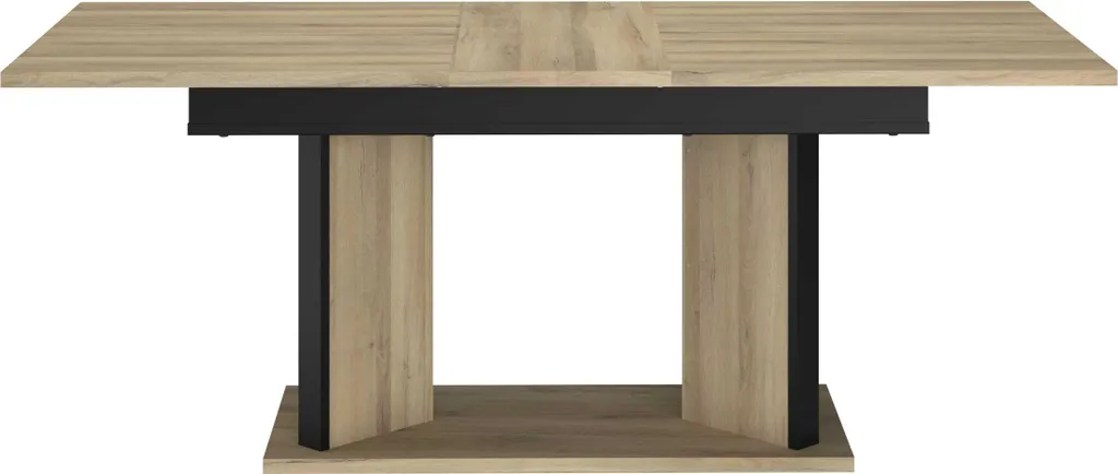 Grande table de repas Oskar extensible pour 8 personnes chêne noir - 6