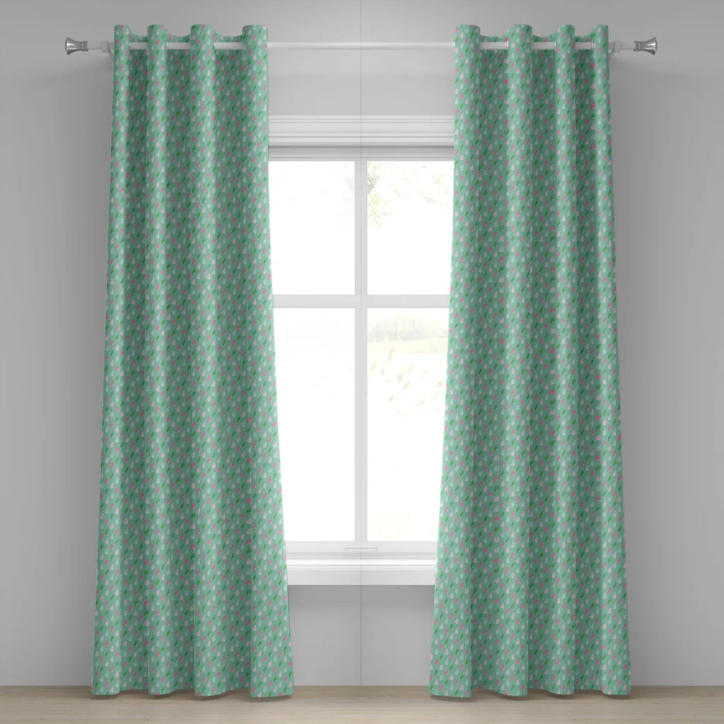 Rideau à œillets Funny Teardrops Rain Shower ABAKUHAUS 280x225 cm